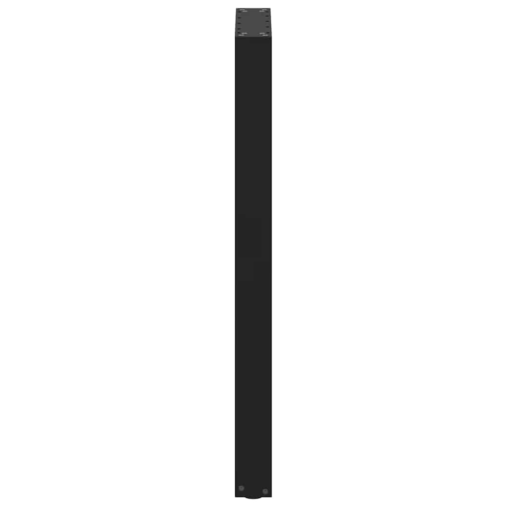 Pieds de table de bar en U 2 pièces Noir 40 x (100-101) cm Acier - XIOS