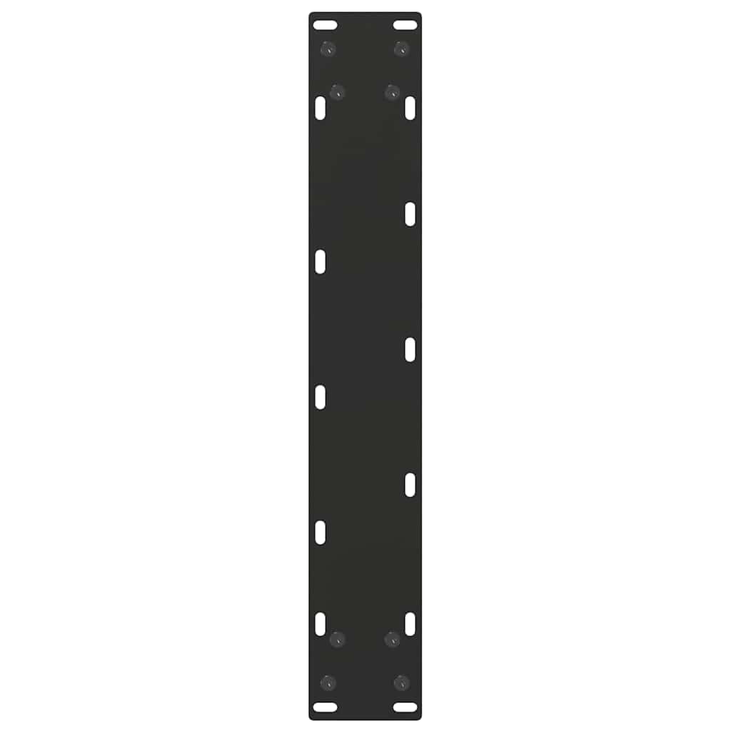 Pieds de table de bar en U 2 pièces Noir 40 x (100-101) cm Acier - XIOS