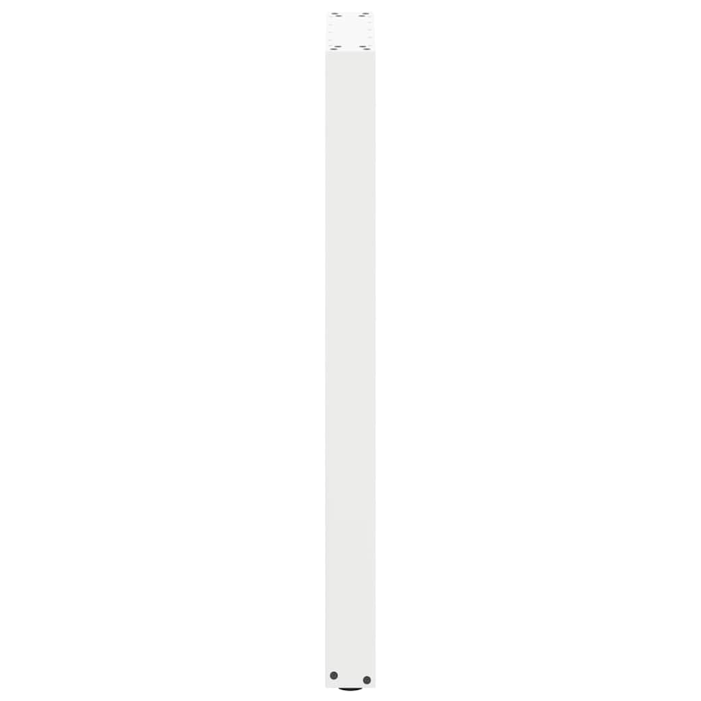 Pieds de table de bar en U, 2 pièces, blanc, 40 x (100-101) cm, acier - XIOS