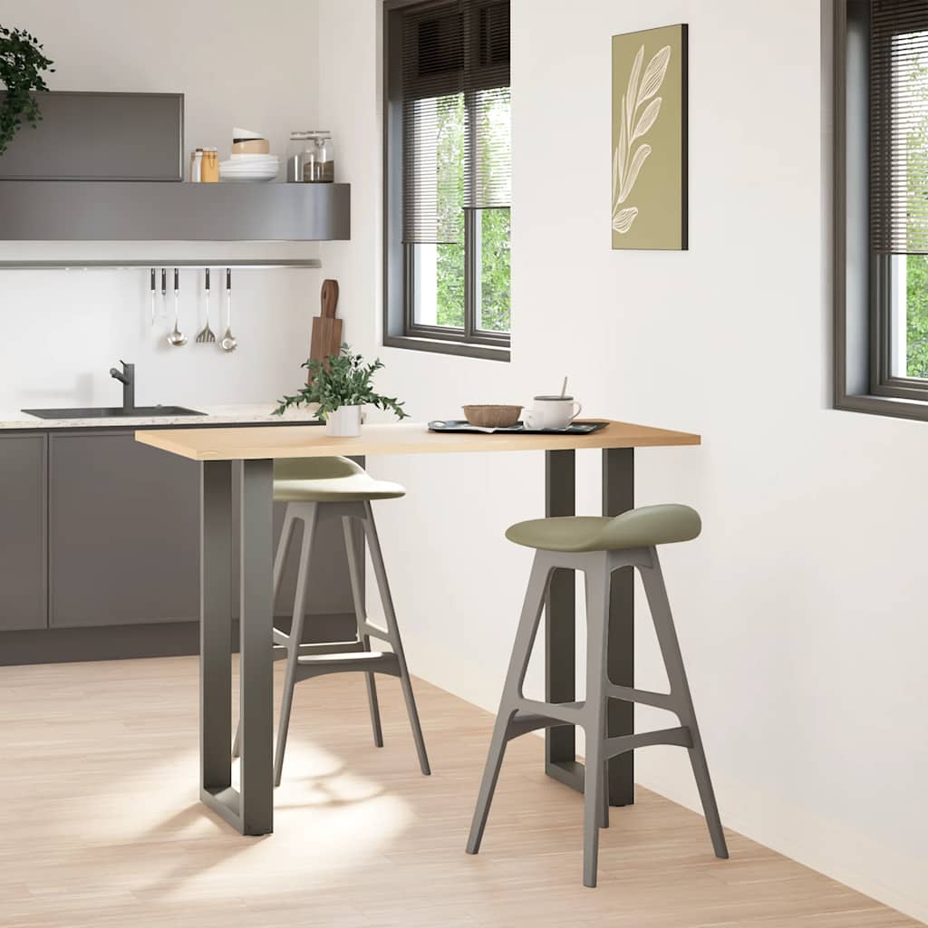 Pieds de table de bar en U 2 pièces Anthracite 40 x (100-101) cm Acier - XIOS