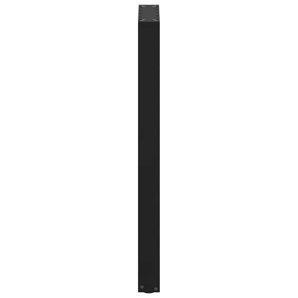 Pieds de table de bar en U, 2 pièces, noir, 50 x (100-101) cm, acier - XIOS