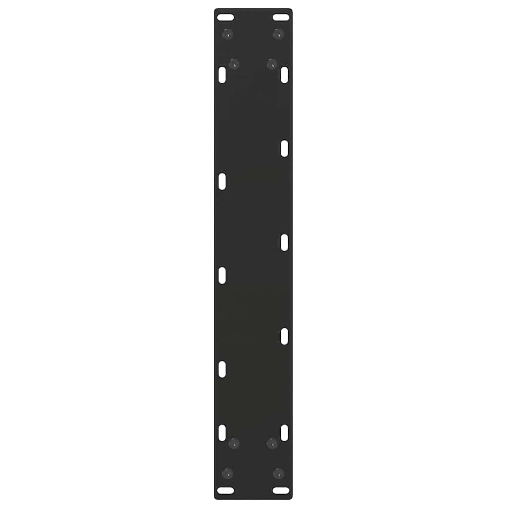 Pieds de table de bar en U, 2 pièces, noir, 50 x (100-101) cm, acier - XIOS
