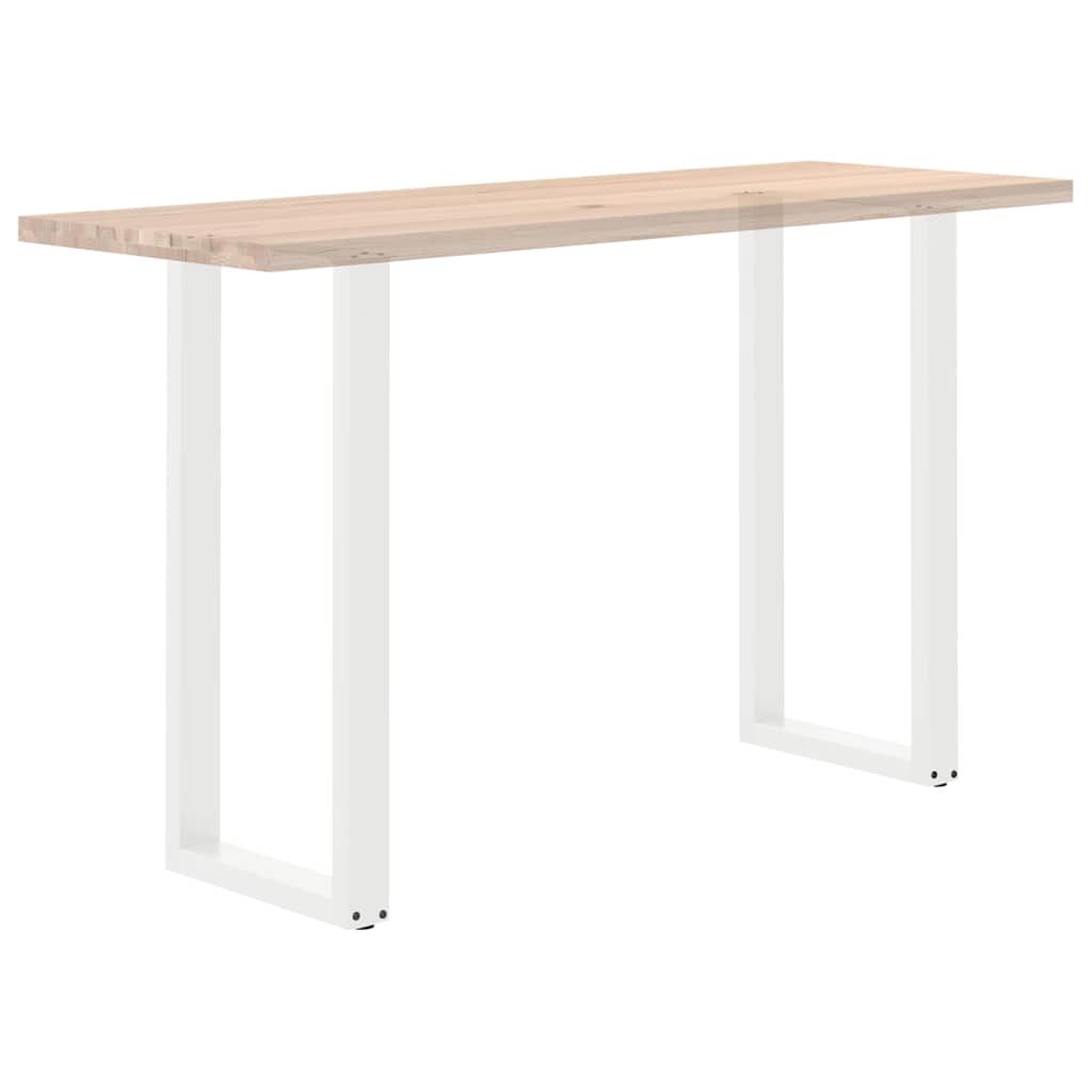 Pieds de table de bar en U, 2 pièces, blanc, 50 x (100-101) cm, acier - XIOS
