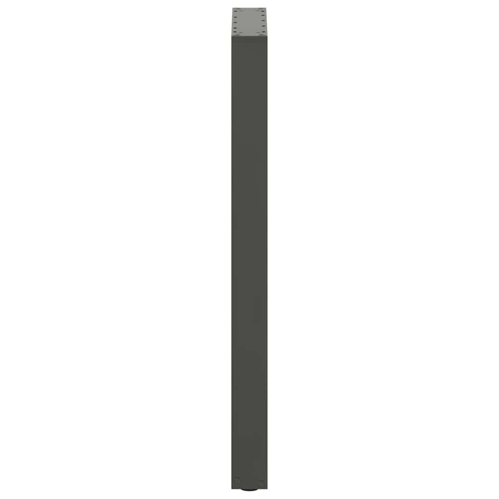 Pieds de table de bar en U 2 pièces Anthracite 50 x (100-101) cm Acier