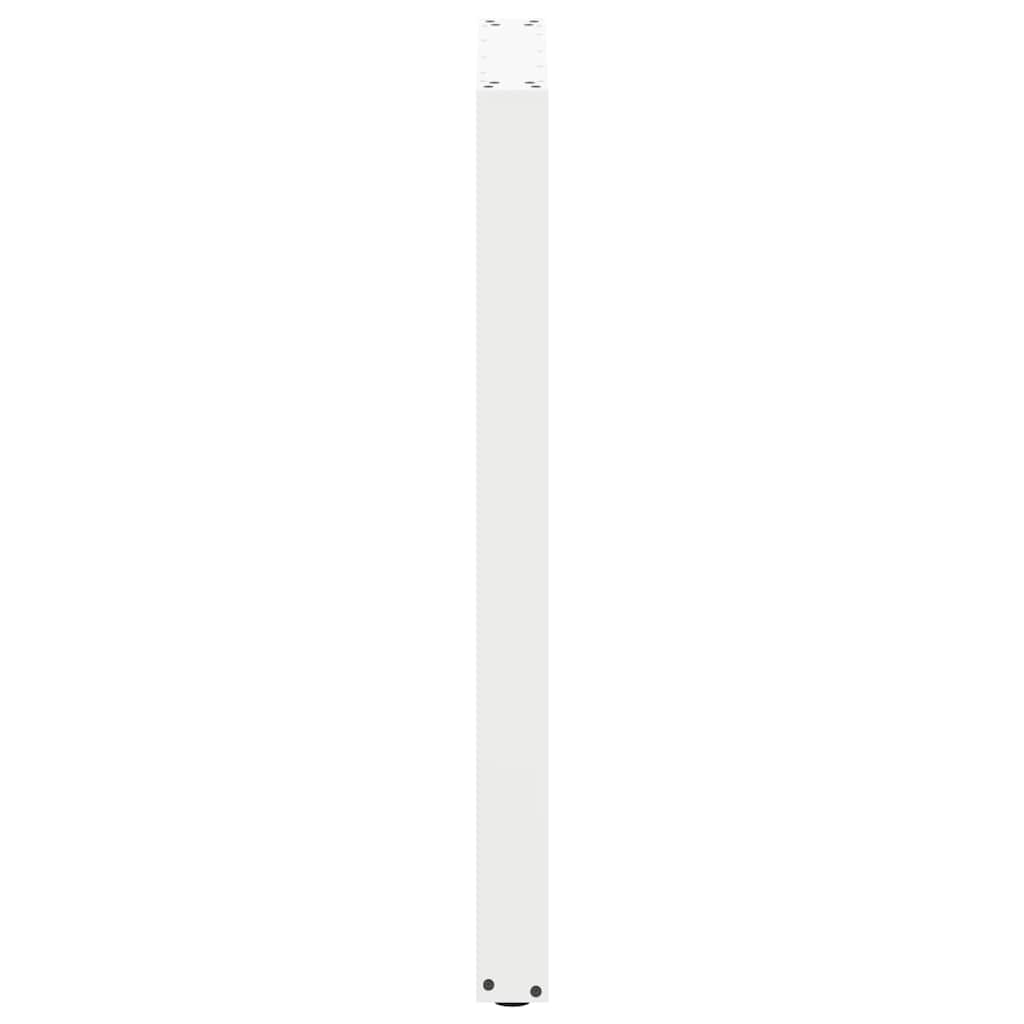 Pieds de table de bar en U, 2 pièces, blanc, 60 x (100-101) cm, acier - XIOS