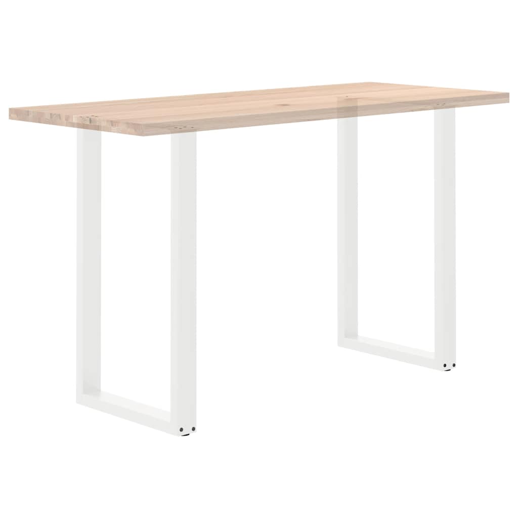 Pieds de table de bar en U, 2 pièces, blanc, 60 x (100-101) cm, acier - XIOS