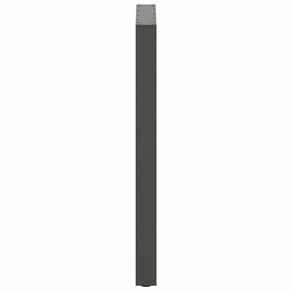 Pieds de table de bar en U 2 pièces Anthracite 60 x (100-101) cm Acier - XIOS