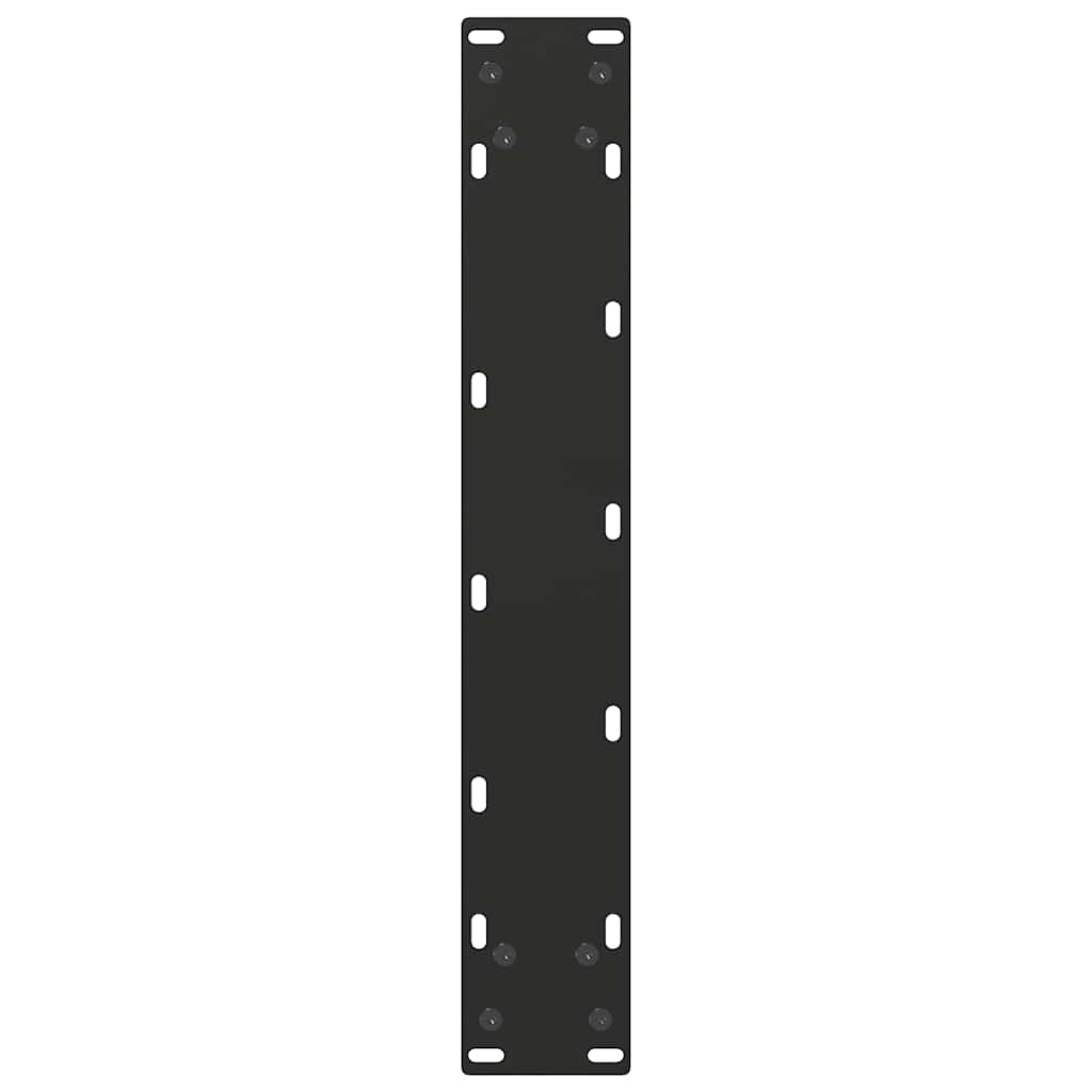 Pieds de table de bar en U, 2 pièces, noir, 40 x (110-111) cm, acier - XIOS
