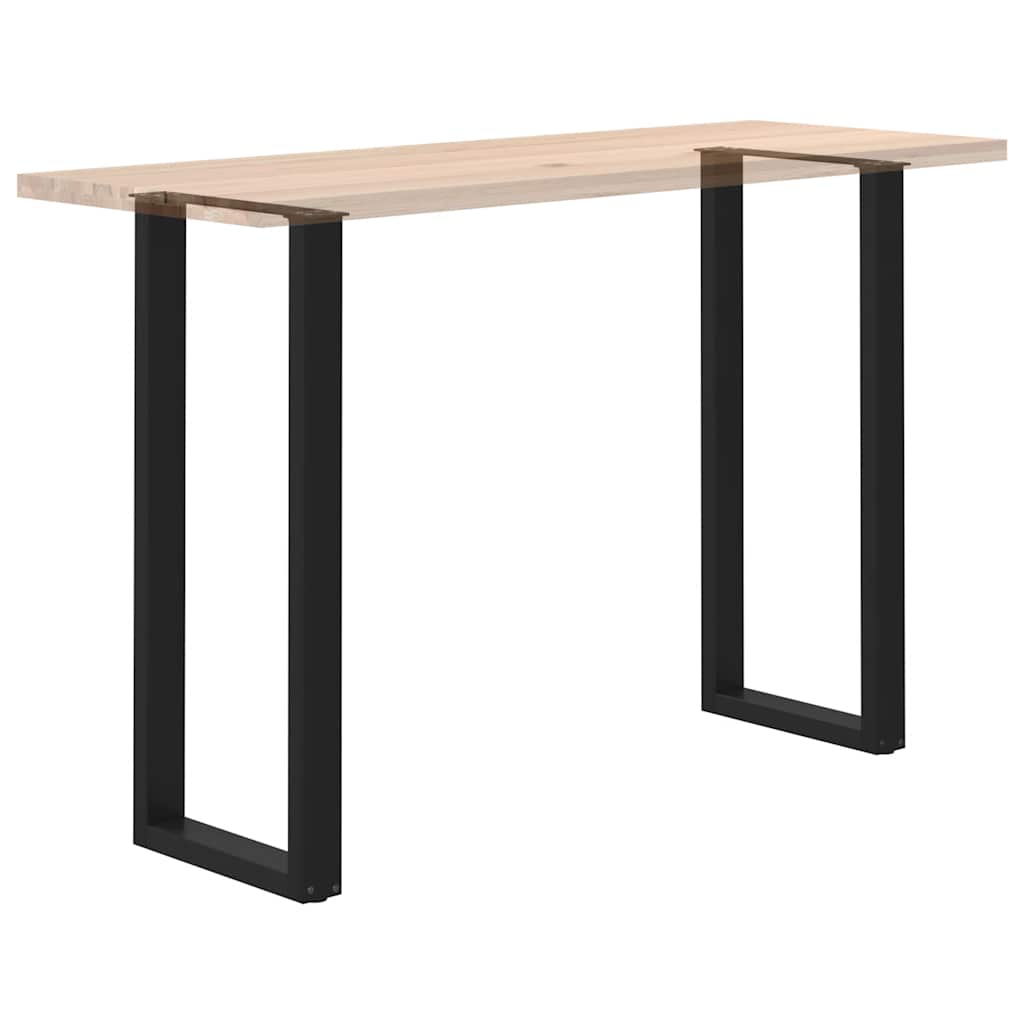 Pieds de table de bar en U, 2 pièces, noir, 40 x (110-111) cm, acier - XIOS