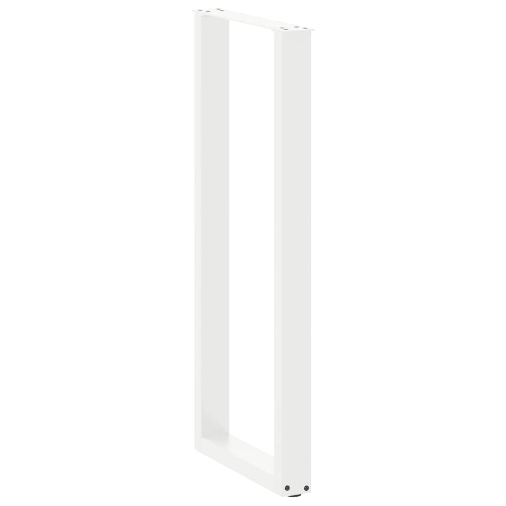 Pieds de table de bar en U, 2 pièces, blanc, 40 x (110-111) cm, acier - XIOS