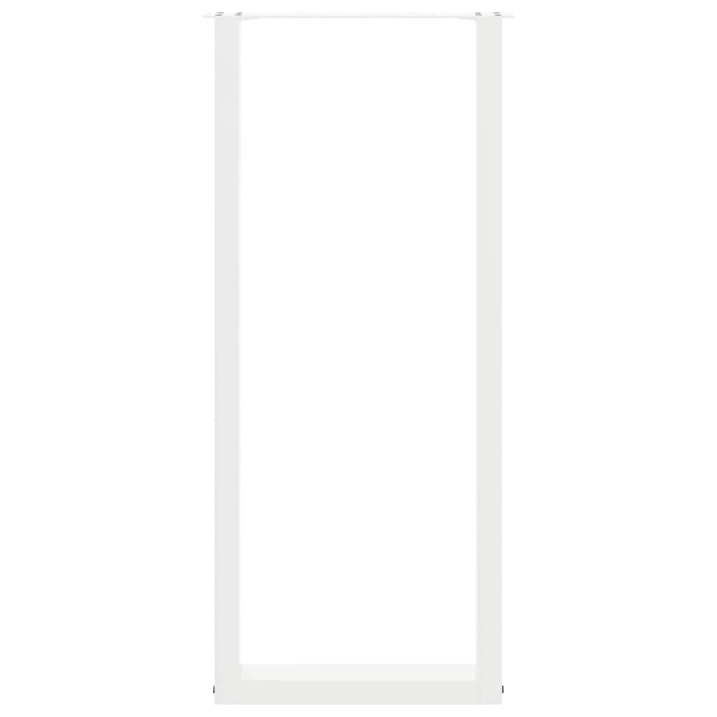 Pieds de table de bar en U, 2 pièces, blanc, 40 x (110-111) cm, acier - XIOS