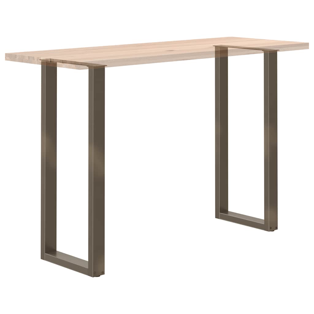 Pieds de table de bar en U 2 pièces Acier naturel 40 x (110-111) cm Acier - XIOS