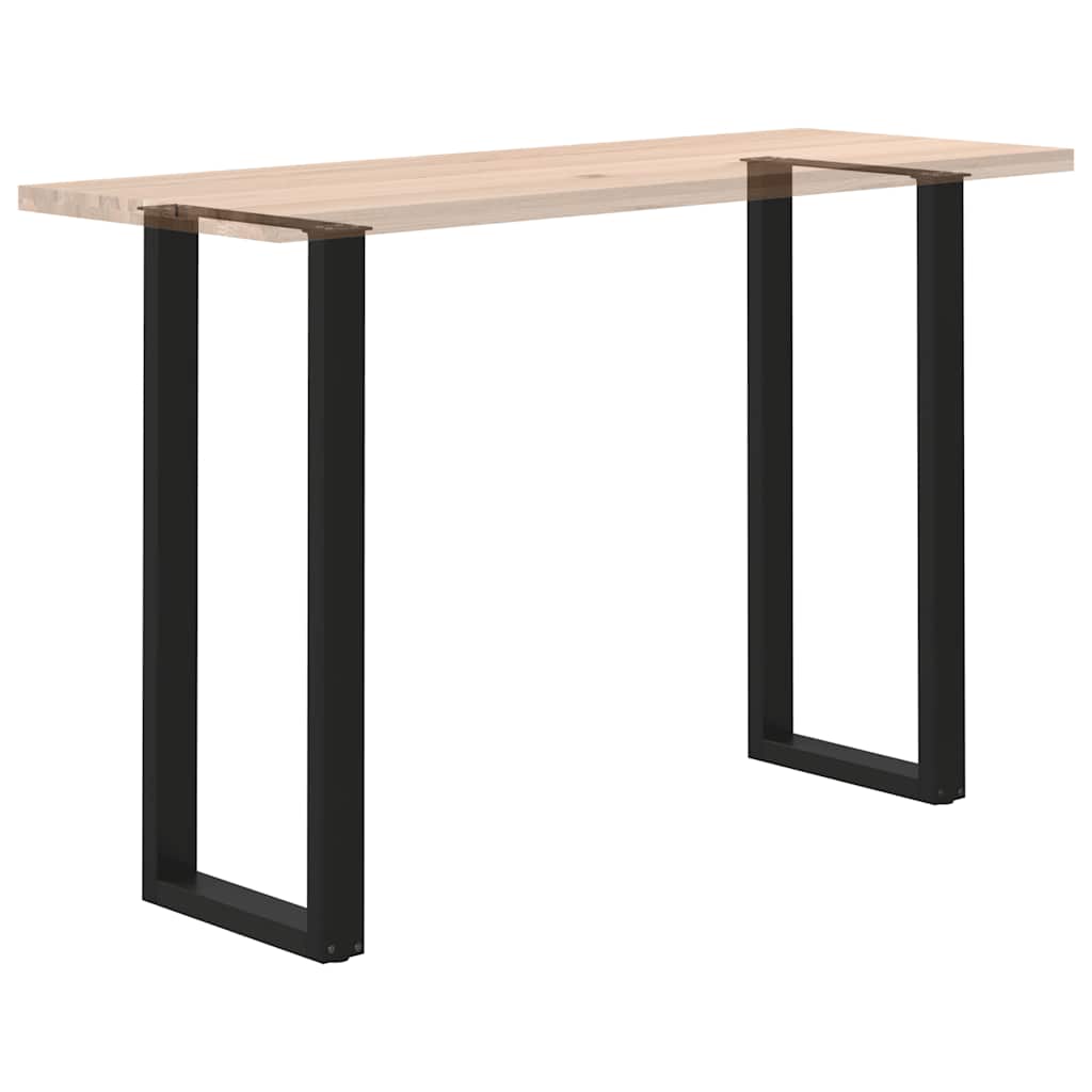 Pieds de table de bar en U, 2 pièces, noir, 50 x (110-111) cm, acier - XIOS
