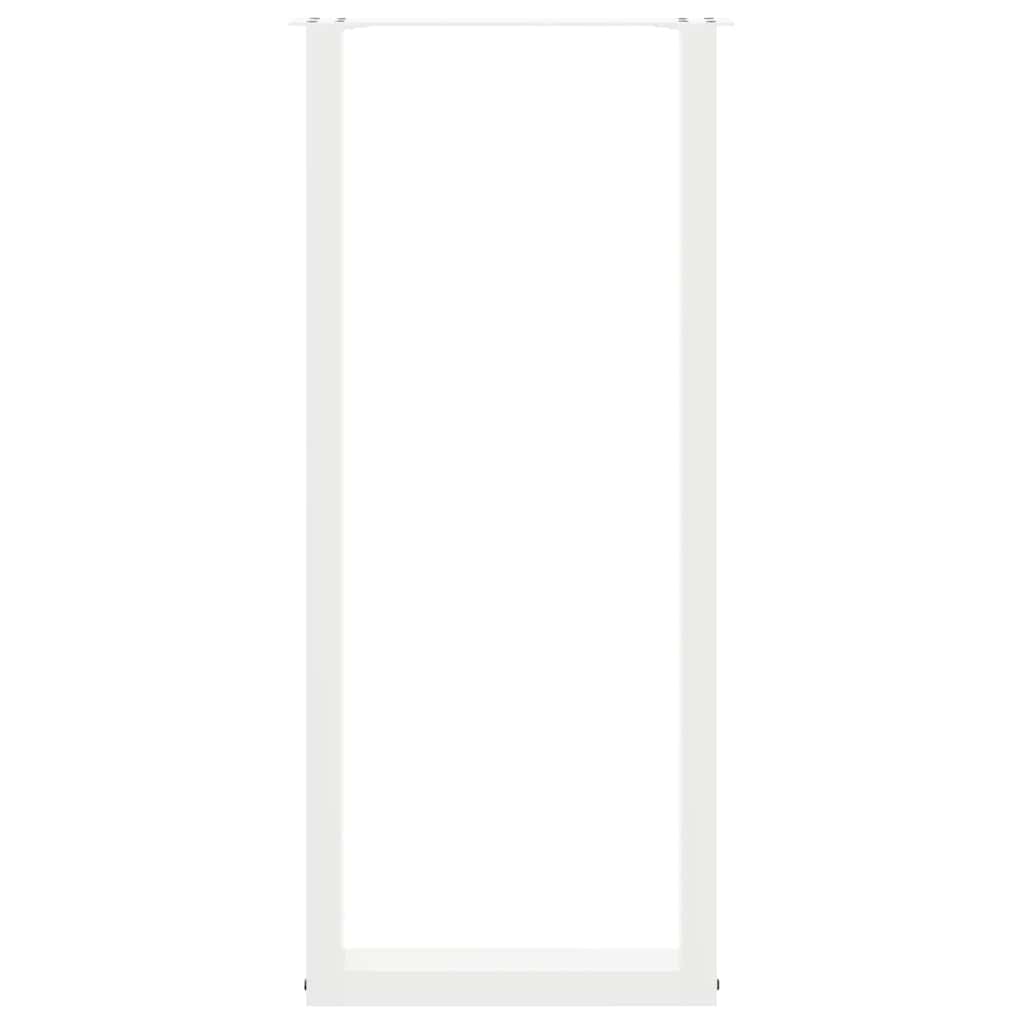 Pieds de table de bar en U, 2 pièces, blanc, 50 x (110-111) cm, acier - XIOS
