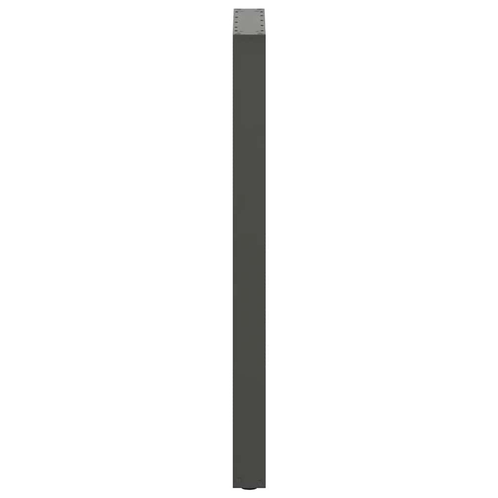 Pieds de table de bar en U 2 pièces Anthracite 50 x (110-111) cm Acier