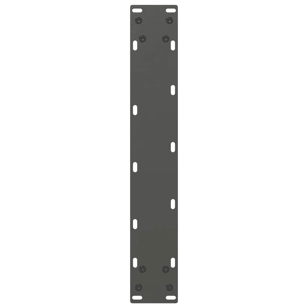 Pieds de table de bar en U 2 pièces Anthracite 50 x (110-111) cm Acier