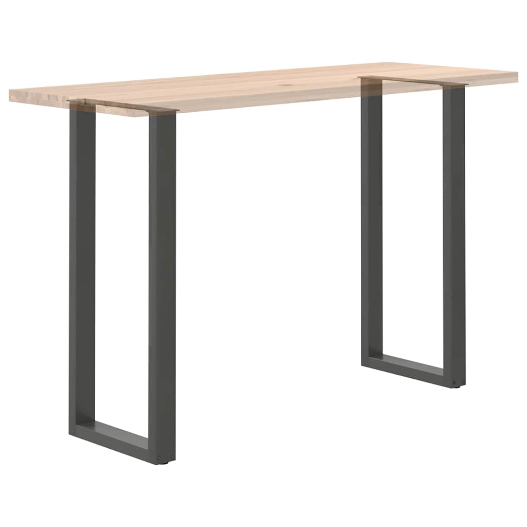 Pieds de table de bar en U 2 pièces Anthracite 50 x (110-111) cm Acier