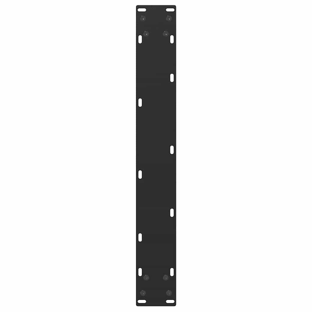 Pieds de table de bar en U, 2 pièces, noir, 60 x (110-111) cm, acier - XIOS