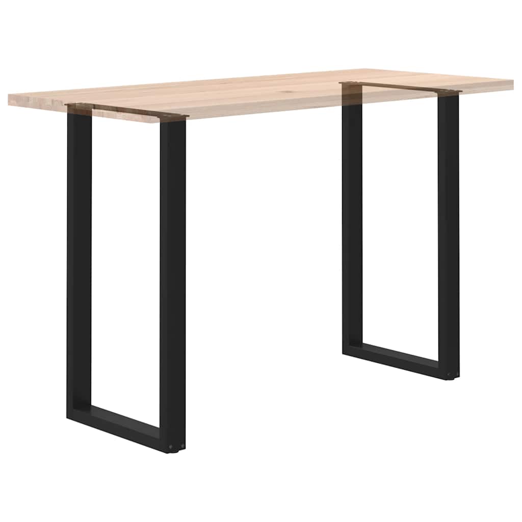 Pieds de table de bar en U, 2 pièces, noir, 60 x (110-111) cm, acier - XIOS