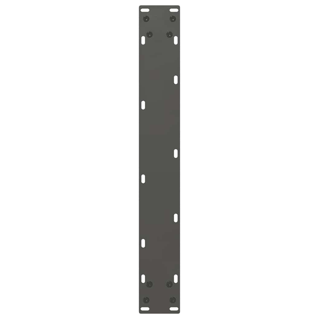 Pieds de table de bar en U 2 pièces Anthracite 60 x (110-111) cm Acier