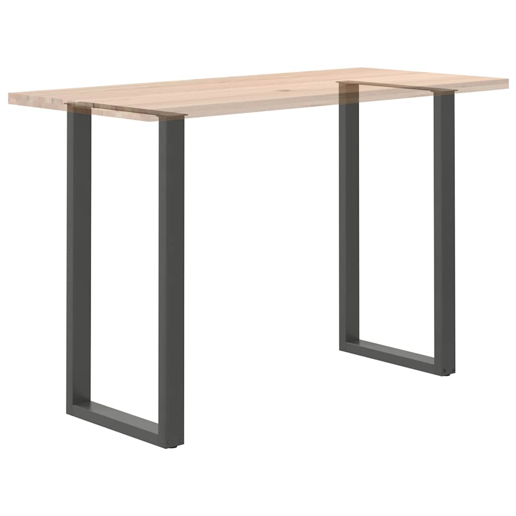 Pieds de table de bar en U 2 pièces Anthracite 60 x (110-111) cm Acier