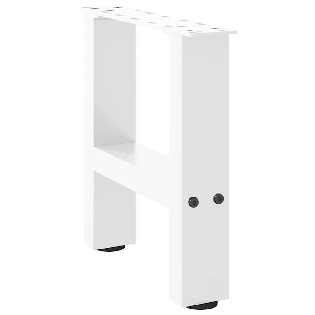 Pieds de table basse Blanc 2 pièces 30 x (30-31) cm Acier - XIOS