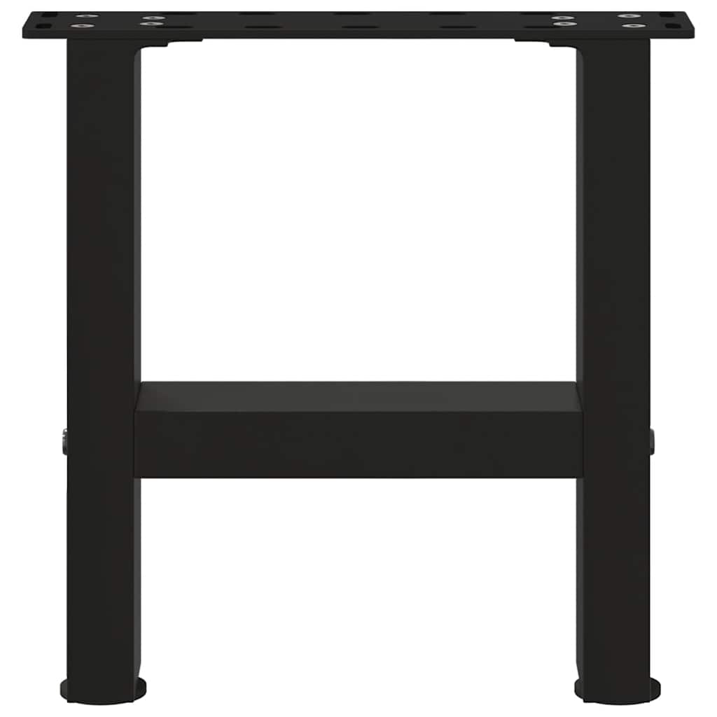 Pieds de table basse Noir 2 pièces 40 x (30-31) cm Acier - XIOS