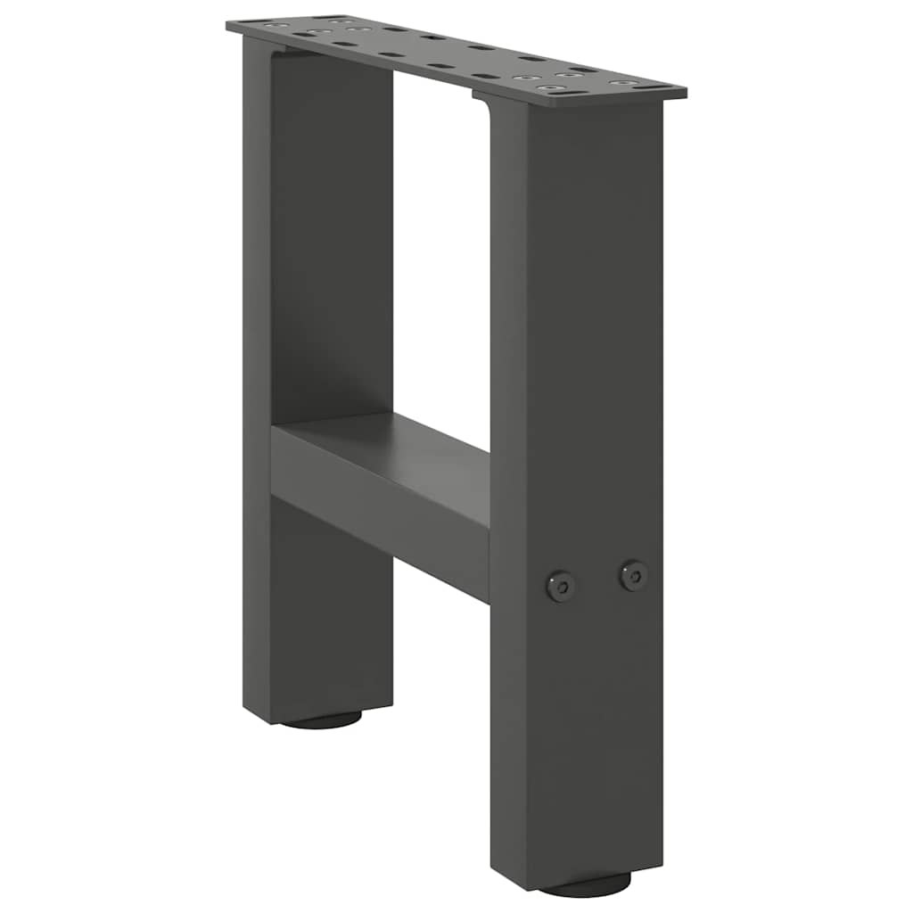 Pieds de table basse Anthracite 2 pièces 40 x (30-31) cm Acier - XIOS