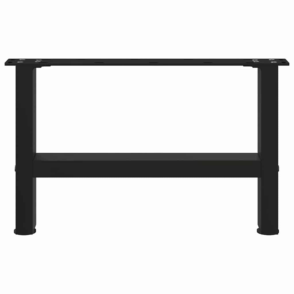 Pieds de table basse Noir 2 pièces 50 x (30-31) cm Acier - XIOS