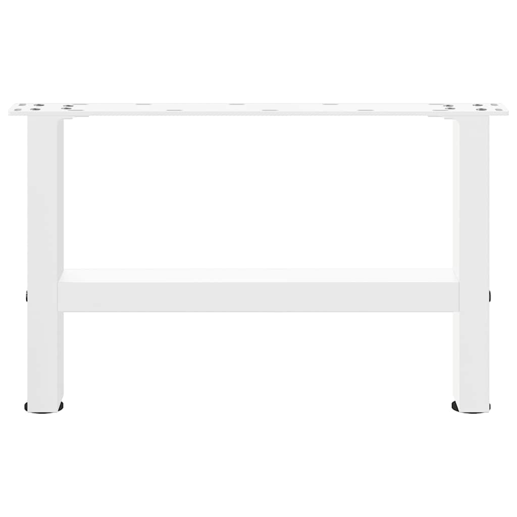 Pieds de table basse Blanc 2 pièces 50 x (30-31) cm Acier - XIOS
