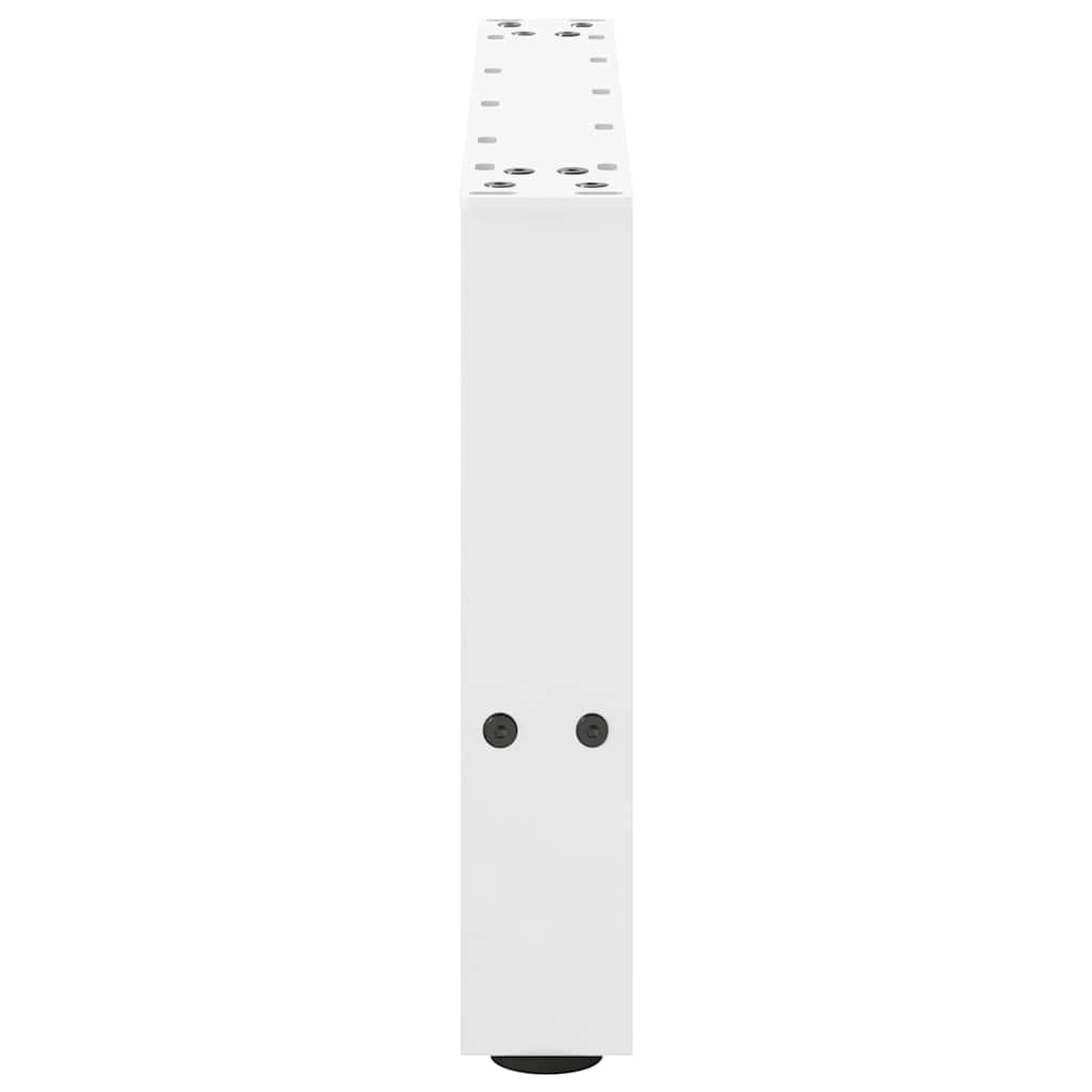 Pieds de table basse Blanc 2 pièces 50 x (30-31) cm Acier - XIOS