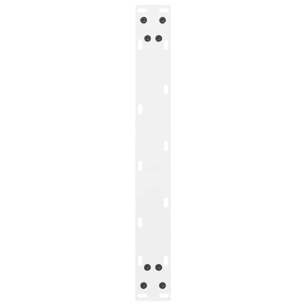 Pieds de table basse Blanc 2 pièces 50 x (30-31) cm Acier - XIOS