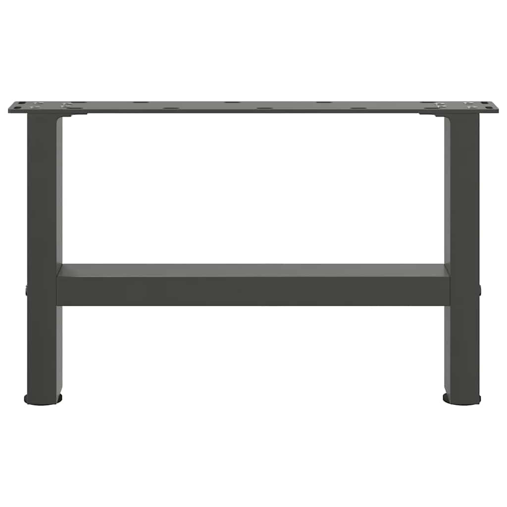Pieds de table basse Anthracite 2 pièces 50 x (30-31) cm Acier - XIOS