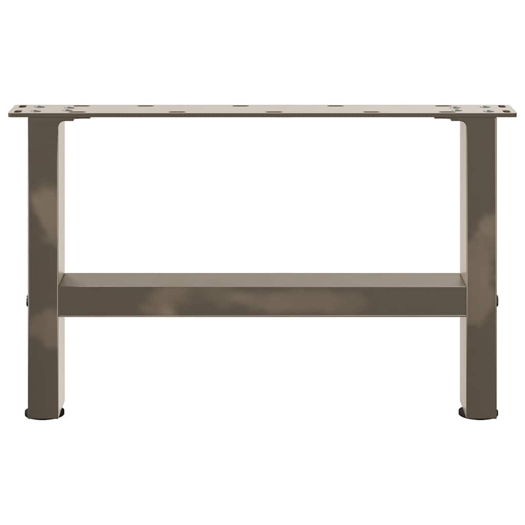 Pieds de table basse en acier naturel 2 pièces 50 x (30-31) cm Acier - XIOS