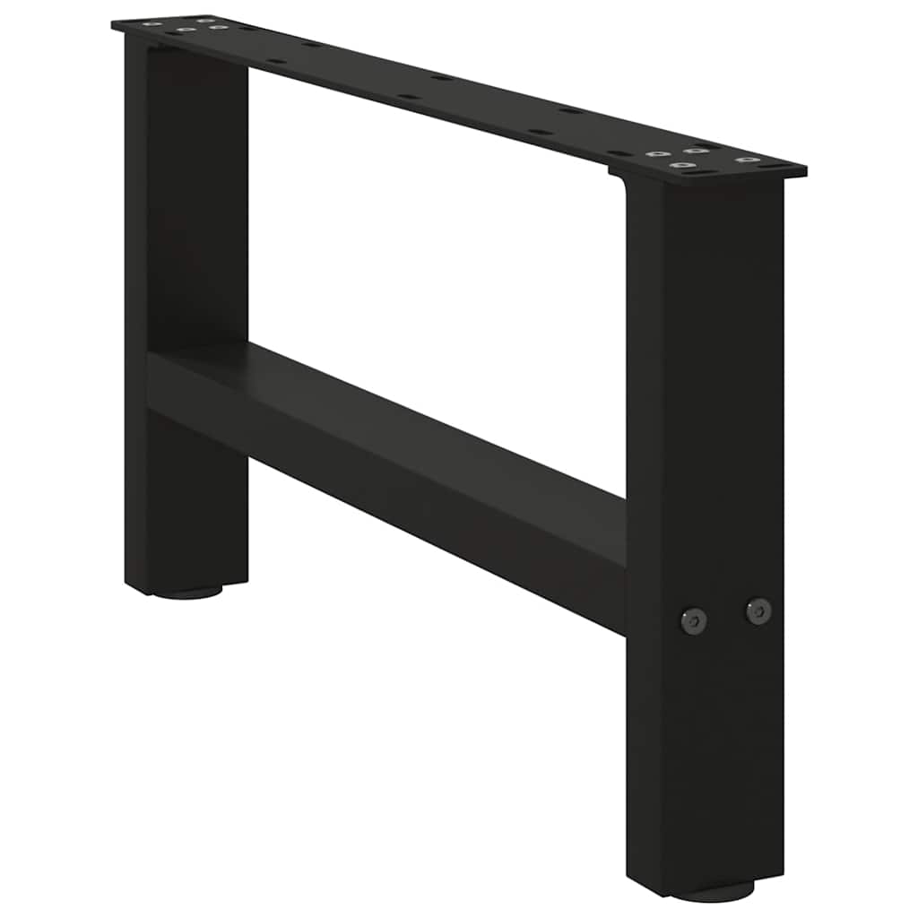Pieds de table basse Noir 2 pièces 60 x (30-31) cm Acier - XIOS