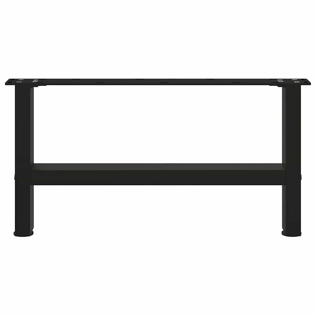 Pieds de table basse Noir 2 pièces 60 x (30-31) cm Acier - XIOS