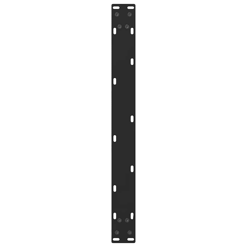 Pieds de table basse Noir 2 pièces 60 x (30-31) cm Acier - XIOS
