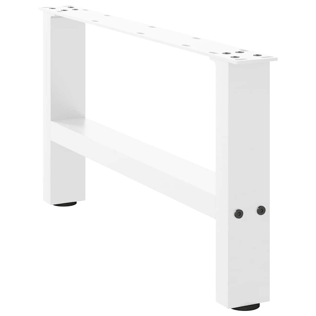 Pieds de table basse Blanc 2 pièces 60 x (30-31) cm Acier - XIOS