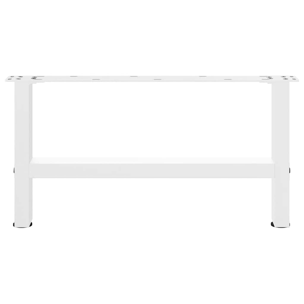 Pieds de table basse Blanc 2 pièces 60 x (30-31) cm Acier - XIOS