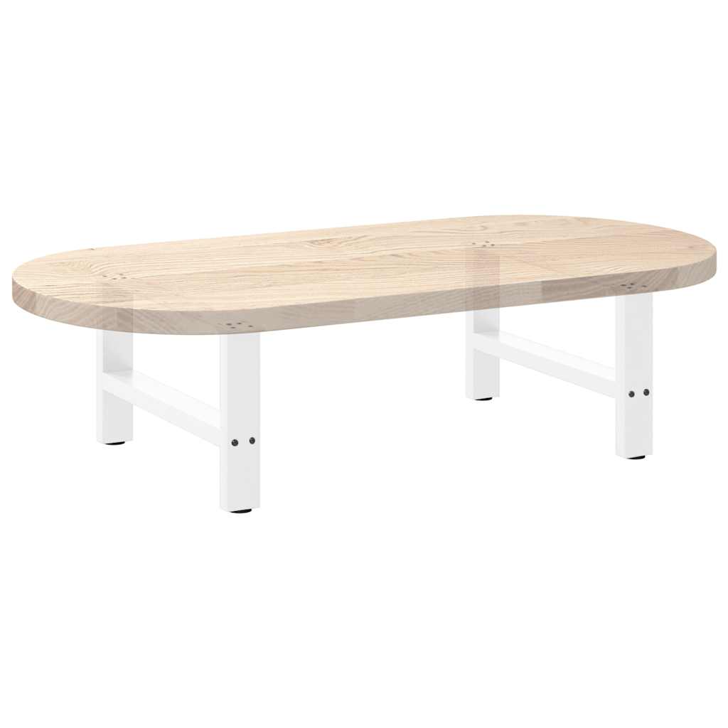 Pieds de table basse Blanc 2 pièces 60 x (30-31) cm Acier - XIOS