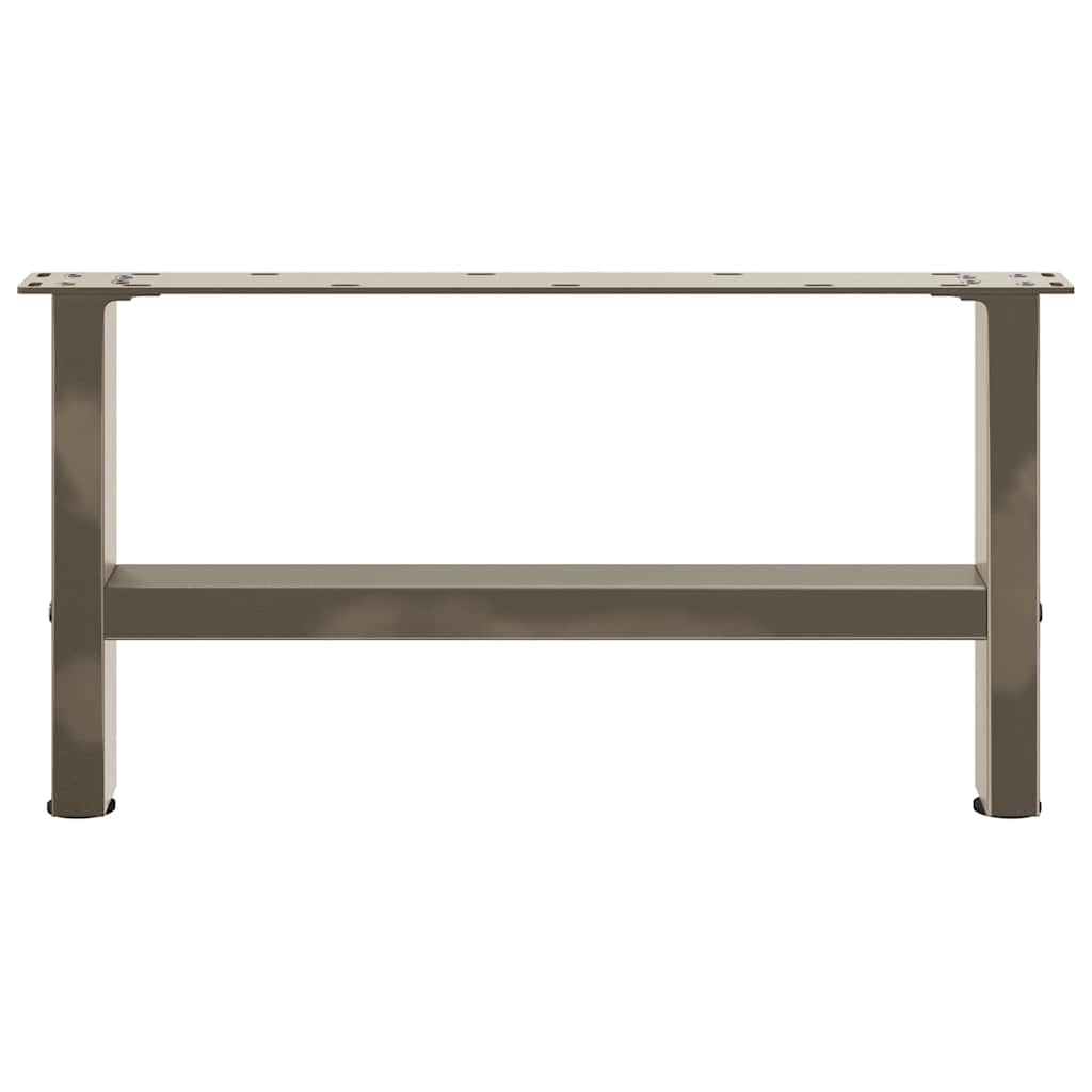 Pieds de table basse en acier naturel 2 pièces 60 x (30-31) cm Acier - XIOS