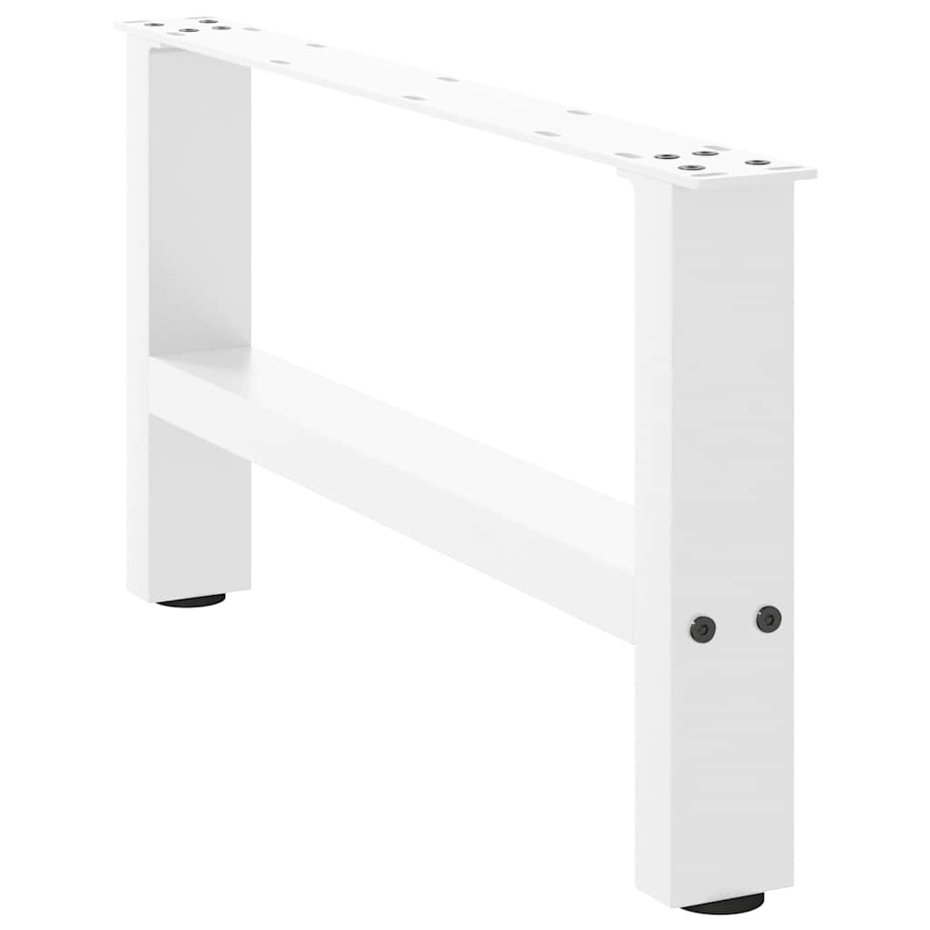 Pieds de table basse Blanc 2 pièces 70 x (30-31) cm Acier - XIOS