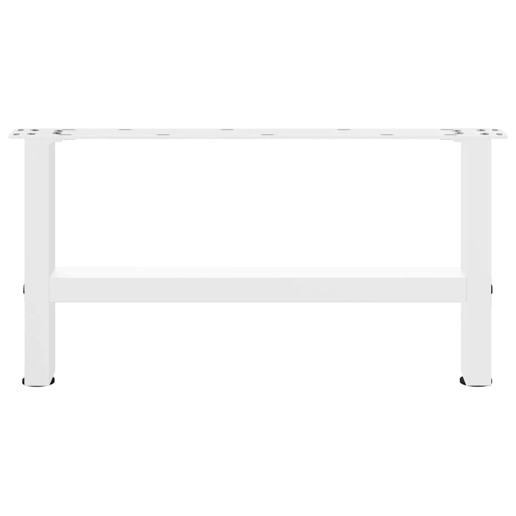 Pieds de table basse Blanc 2 pièces 70 x (30-31) cm Acier - XIOS