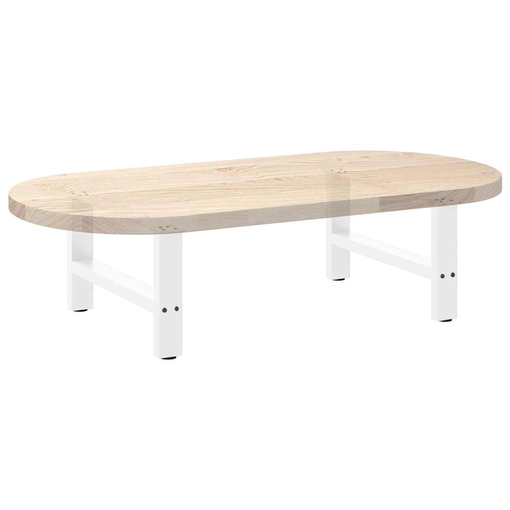 Pieds de table basse Blanc 2 pièces 70 x (30-31) cm Acier - XIOS