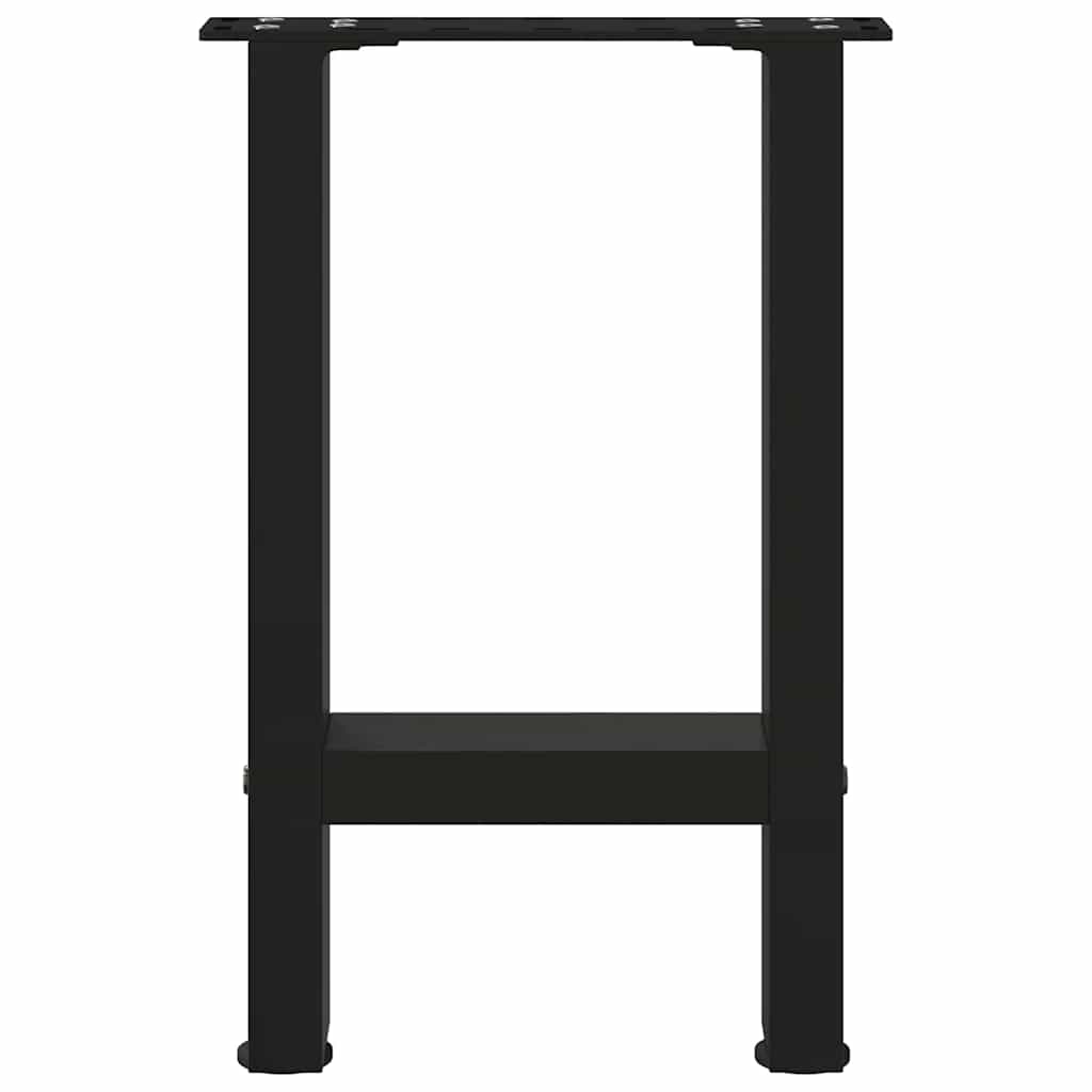 Pieds de table basse Noir 2 pièces 28 x (42-43) cm Acier - XIOS