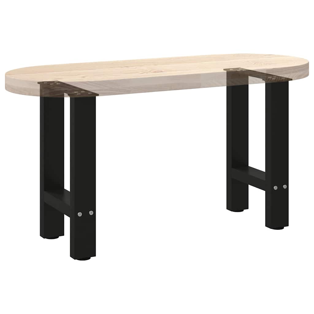 Pieds de table basse Noir 2 pièces 28 x (42-43) cm Acier - XIOS