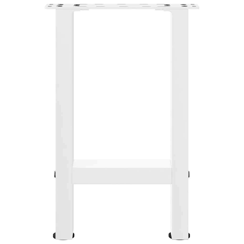 Pieds de table basse Blanc 2 pièces 28 x (42-43) cm Acier - XIOS