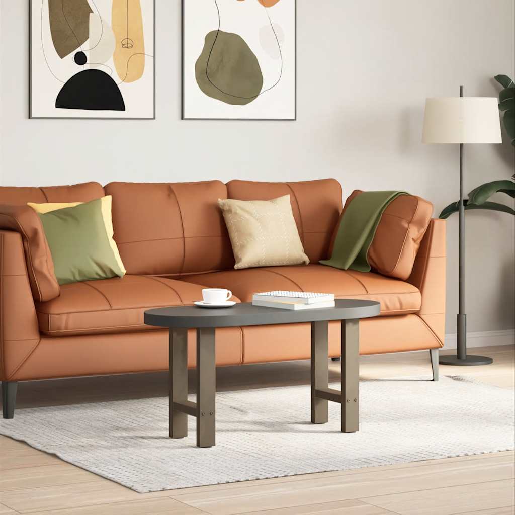Pieds de table basse en acier naturel 2 pièces 28 x (42-43) cm Acier - XIOS