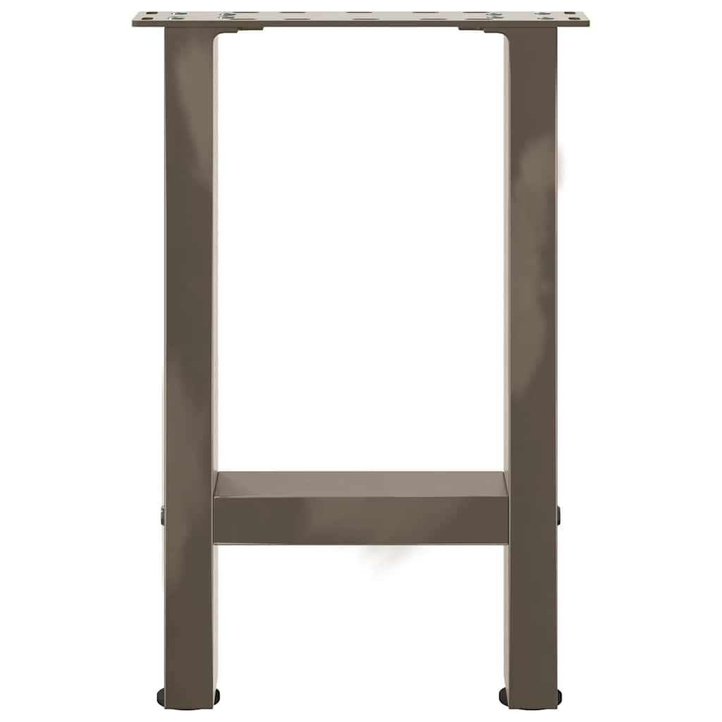 Pieds de table basse en acier naturel 2 pièces 28 x (42-43) cm Acier - XIOS