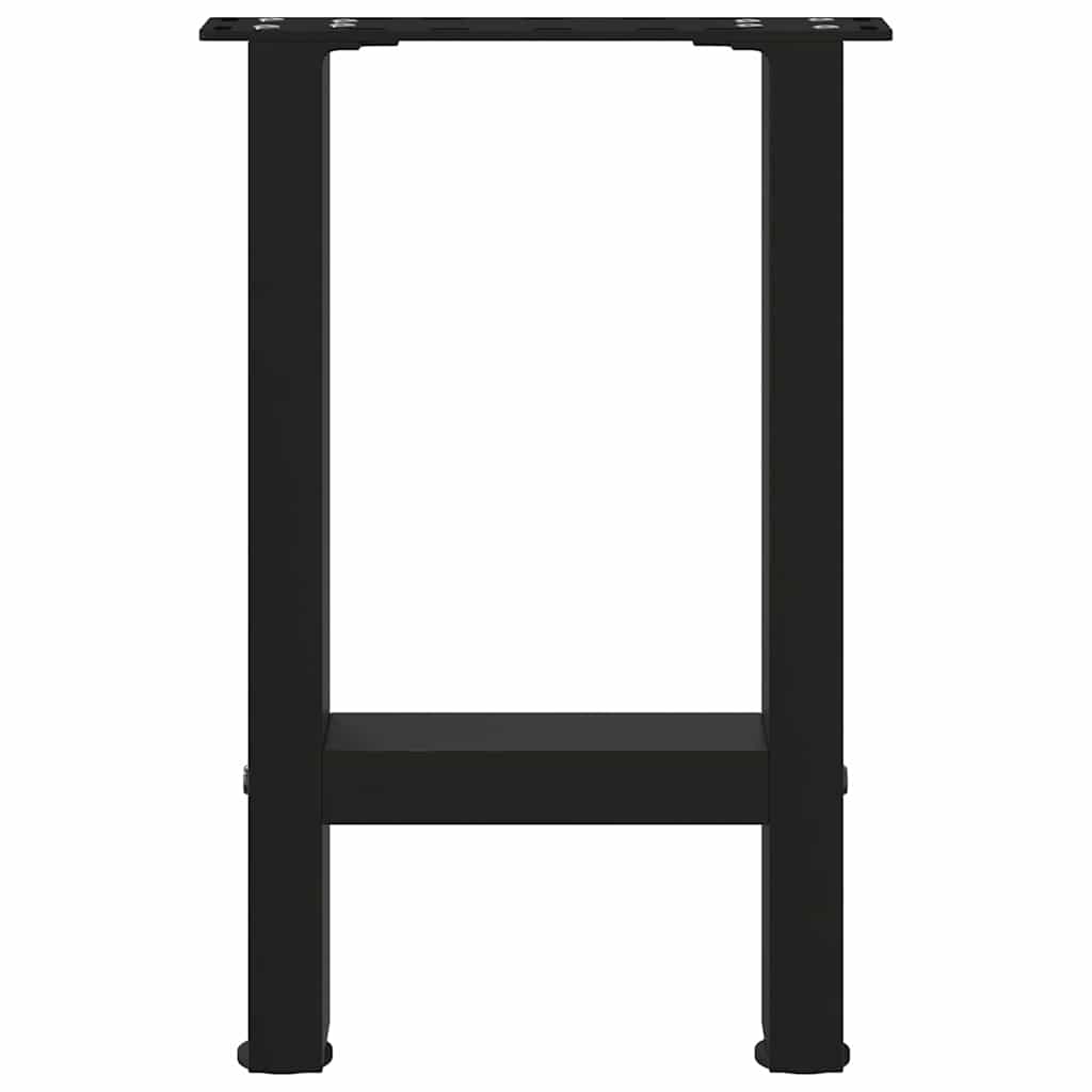 Pieds de table basse Noir 2 pièces 38 x (42-43) cm Acier - XIOS